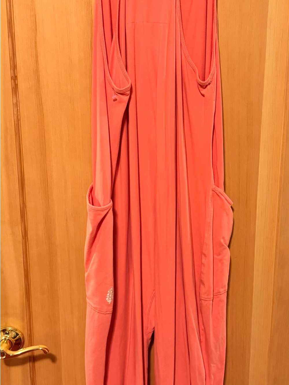 Free People FP Movement Hot Shot Onesie Coral Pink Size Medium
